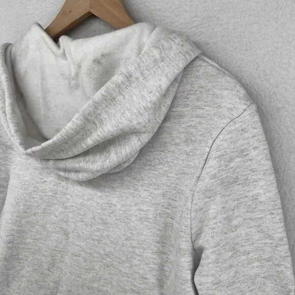 UNIVERSITY OF VERMONT Hoodie Womens M Catamounts Cropped Cutout Fleece Gray - Picture 7 of 15